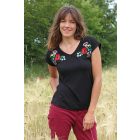 Bő Szabású Kalocsai Póló- Fekete