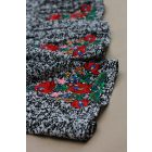 Hímzett gumis derekú Matyó szoknya- Fekete-fehér