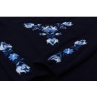 Kékkel hímzett Matyó hosszú ujjú- Sötétkék