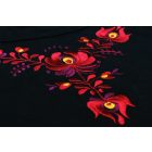 Hímzett Matyó hosszú ujjú- Fekete/bordó