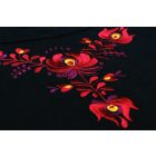 Hímzett Matyó rövid ujjú- Fekete/Bordó