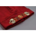 Hímzett Matyó Sapka - Piros/barna