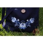 Hímzett Matyó Válltáska - Kék