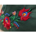 Hímzett Matyó Válltáska - Zöld/színes