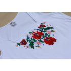 Hímzett Matyó Ujjatlan- Fehér