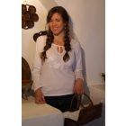 Fehérrel hímzett békési hosszú ujjú - Fehér