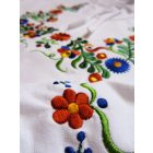 Hímzett békési hosszú ujjú - Fehér