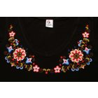 Hímzett hódmezővásárhelyi póló- Fekete