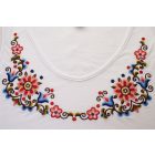 Hímzett hódmezővásárhelyi ujjatlan- Fehér