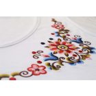 Hímzett hódmezővásárhelyi ujjatlan- Fehér