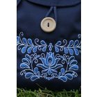 Hímzett Székely Válltáska- Kék