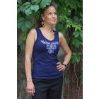 Hímzett Székely Ujjatlan - Sötétkék