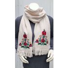 Pamutgéz Matyó Sál - Vajszín/Színes