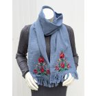 Pamutgéz Matyó Sál - Világoskék/színes