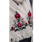 Pamutgéz Matyó Sál - Vajszín/Színes