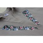 Pamutgéz tunika Bihari szűrhímzéssel - Homokszín